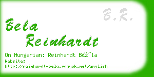 bela reinhardt business card